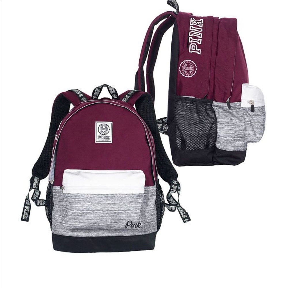Burgundy PINK VS Bookbag